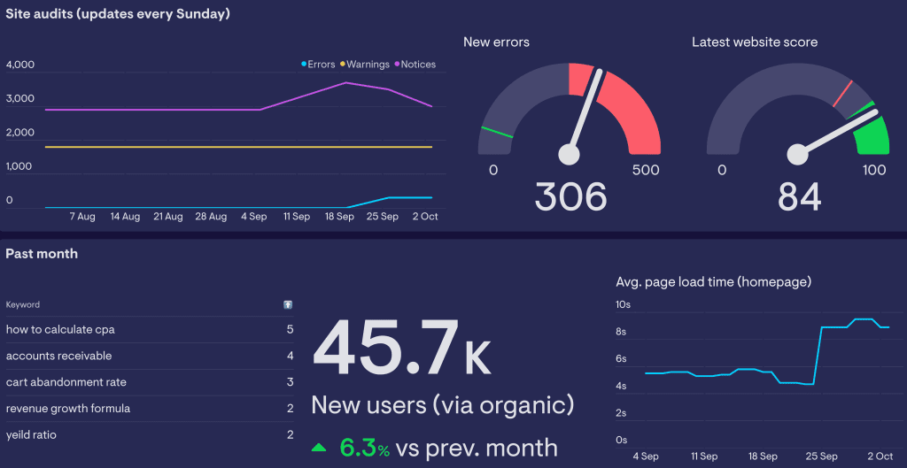 SEO Audit Dashboard