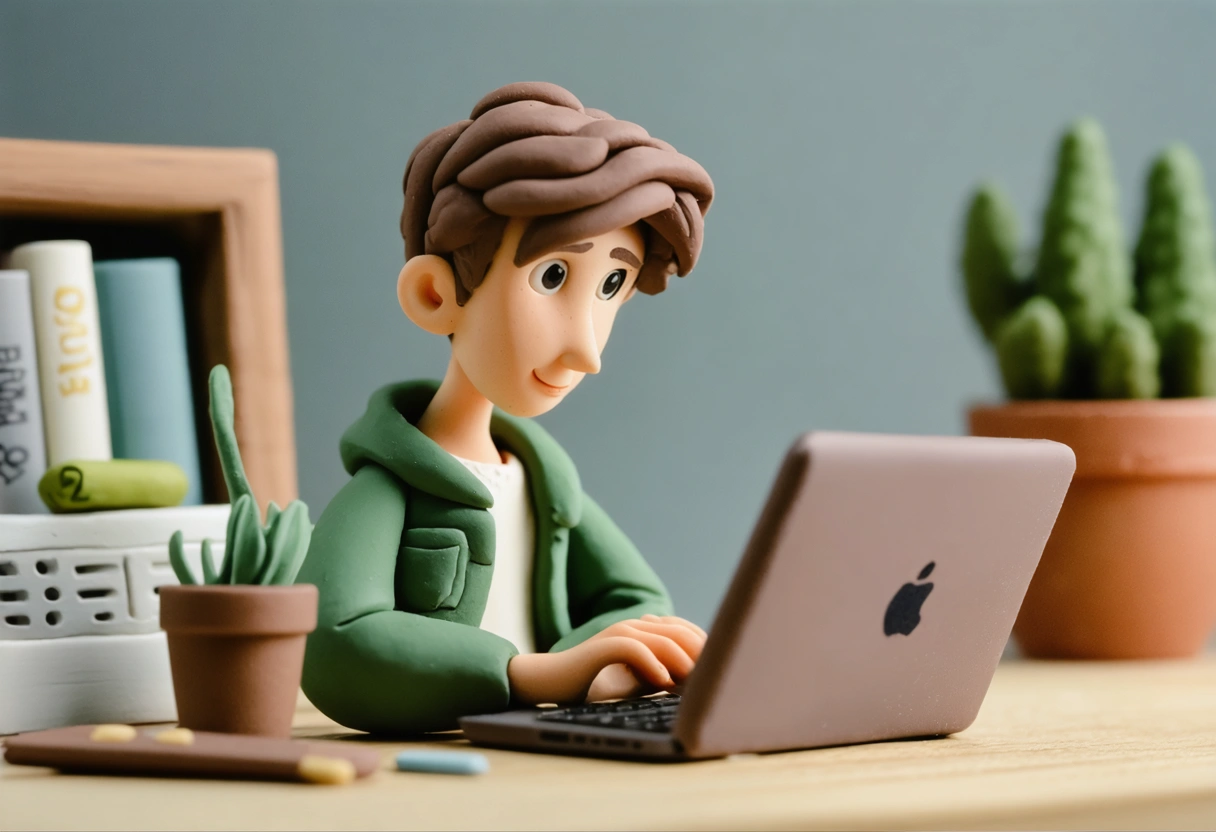 Person reading customer reviews on laptop in cozy home office, highlighting review importance.