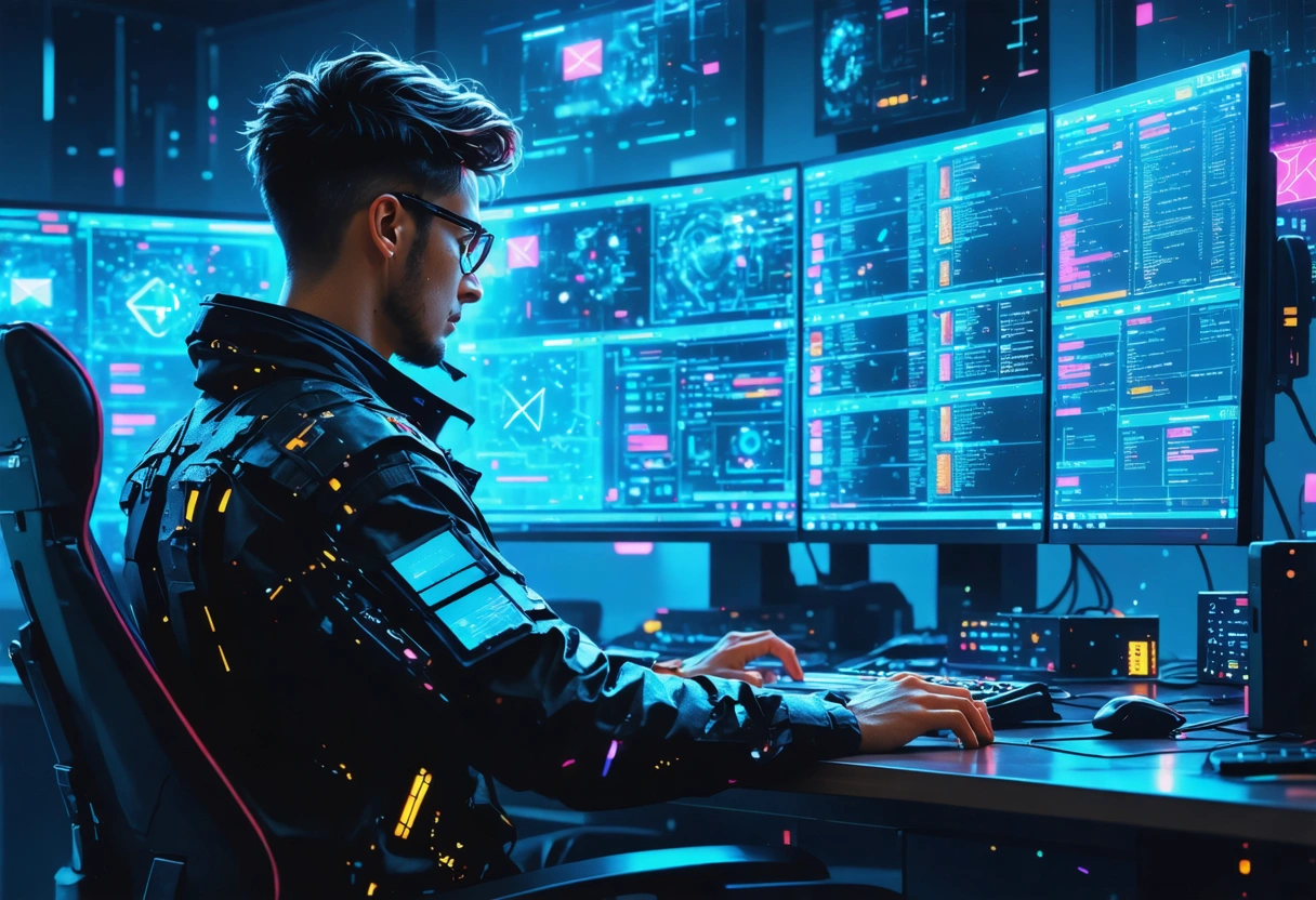 Computer screen displaying cPanel dashboard with various management tools.