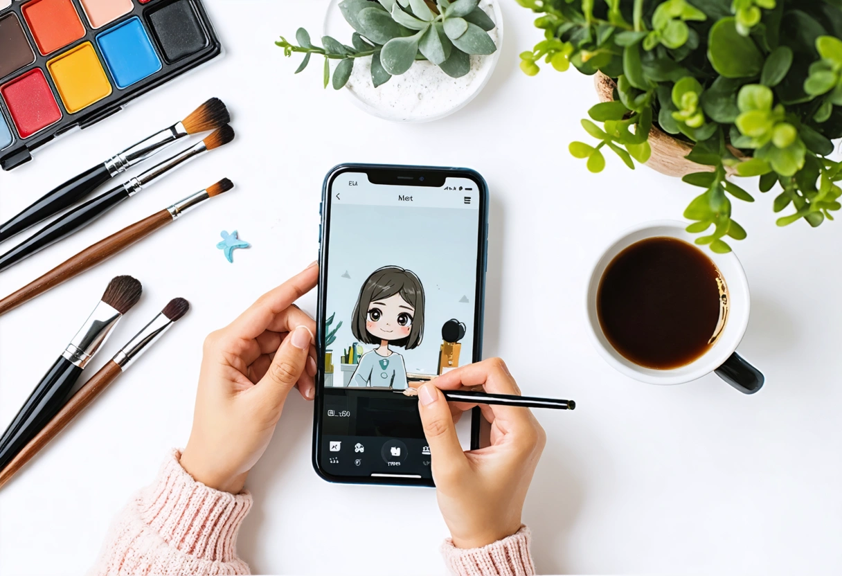 A user browsing a mobile-optimized website on a smartphone, showing a seamless and responsive design.