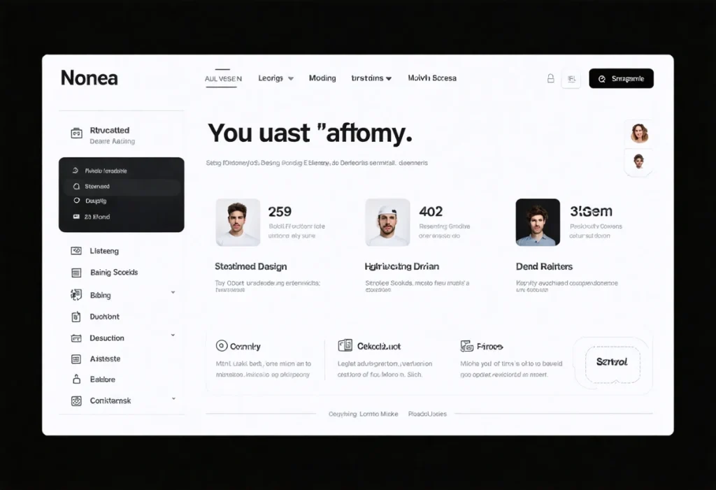 Sleek, mobile-responsive website UI with intuitive navigation and fast loading for optimal user experience.