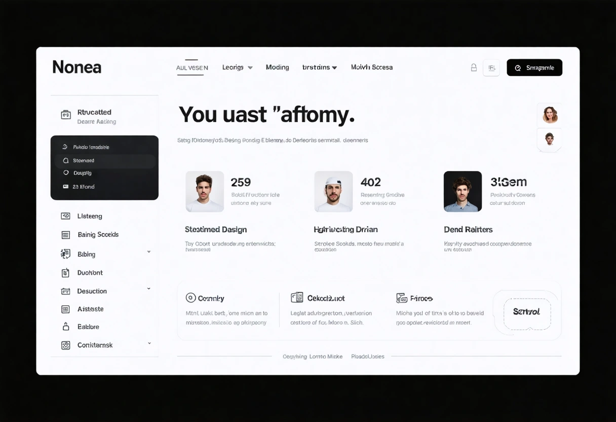 Sleek, mobile-responsive website UI with intuitive navigation and fast loading for optimal user experience.