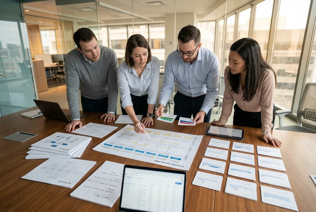 Developer adjusting website code beside machine learning model diagrams