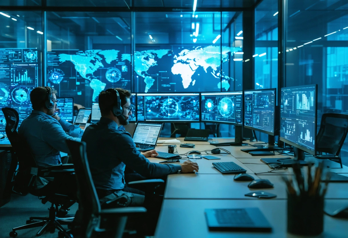 Incident response team assembling AI-assisted timelines and executive-ready reports