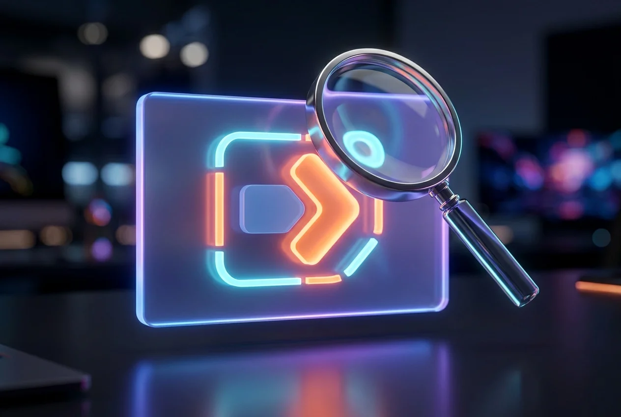 Search marketing report concept showing high impressions and low clicks