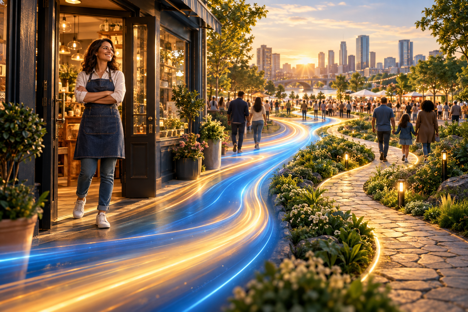 Business owner chooses between rapid outreach and sustainable community growth