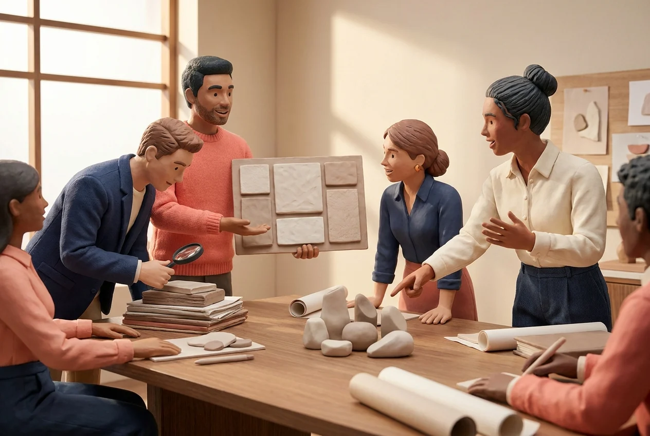 Employee sharing positive customer feedback on social media